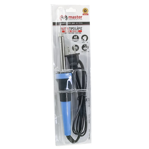 Cautin Tipo Lapiz para Soldar con Punta Fina TIP-SD18 de 5 Capas de Proteccion Cubierta Termica 40 Watts para Rapida Fundicion y Acabados Precisos / Master / SD20-40