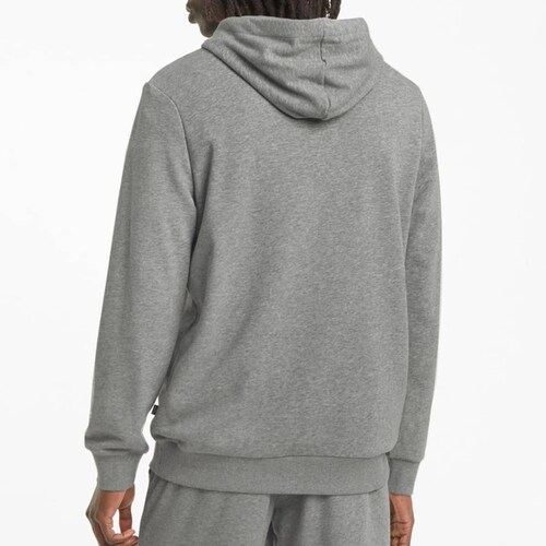 Sudadera gris con capucha, logo de Puma en grande, para hombre, mod. 1052564