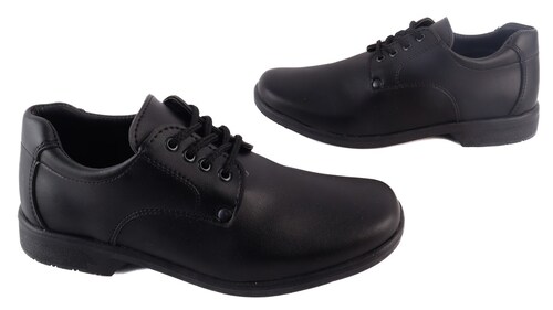 Zapato Escolar Niño casual moderno Negro agujetas 416-0-n.