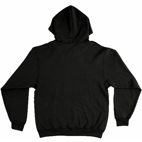 Sudadera Hoodie Negra Grande Con Capucha y Cangurera