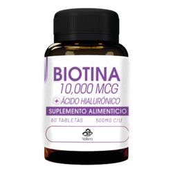 Biotina 10,000 NaTerra 60 Tabletas