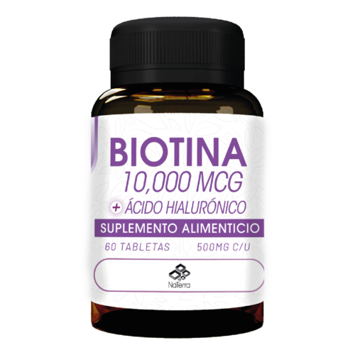 Biotina 10,000 NaTerra 60 Tabletas