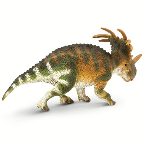 Figura De Plastico Styracosaurus |NEW Safari Ltd Escala De Dinosaurio Para Niños.