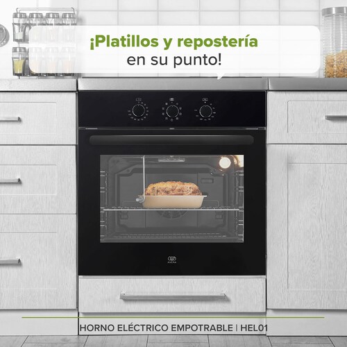 Horno Eléctrico 67 L Empotrable 9 Funciones Avera HEL01
