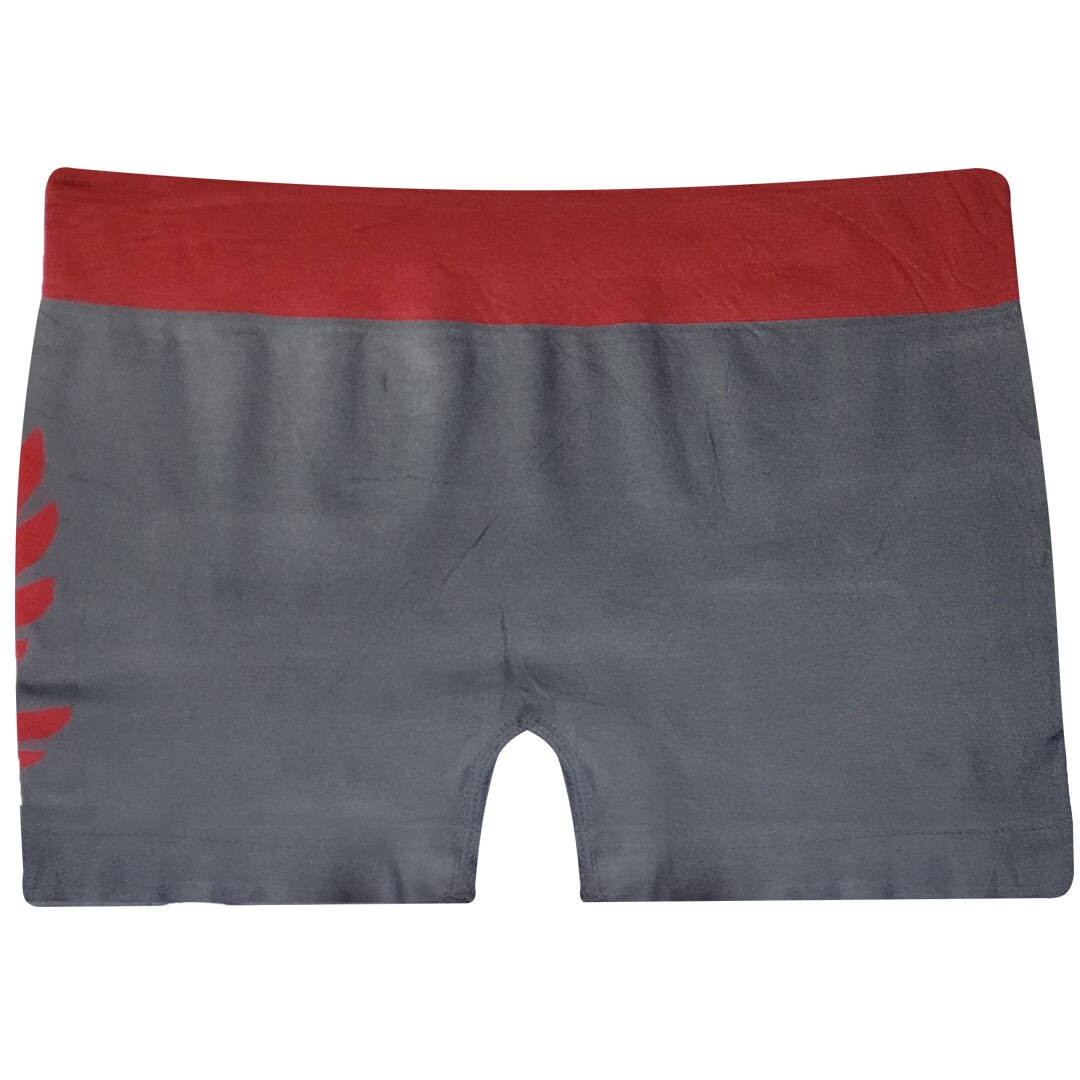 Boxer Gris Rojo Mediano Para Hombre de Licra