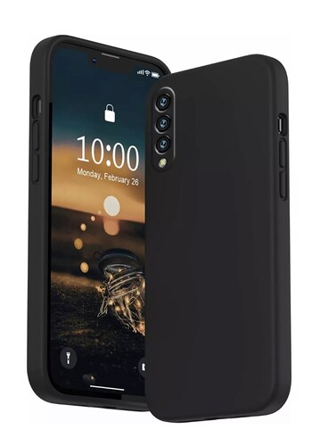 Funda Para Samsung De Silicona Líquida A50/A30S/A50S negro