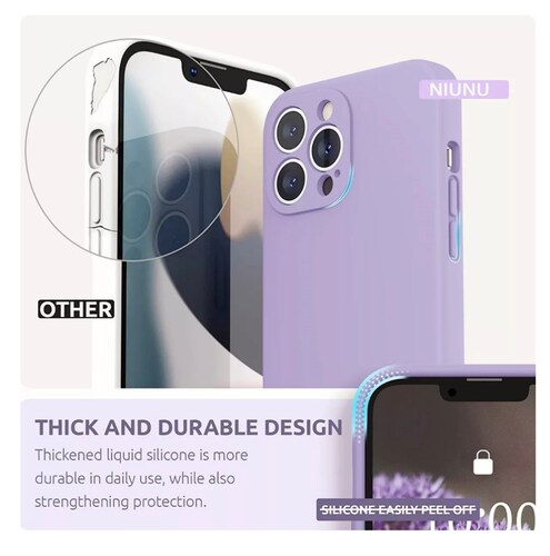 Funda Para Samsung De Silicona Líquida A51 4G purpura