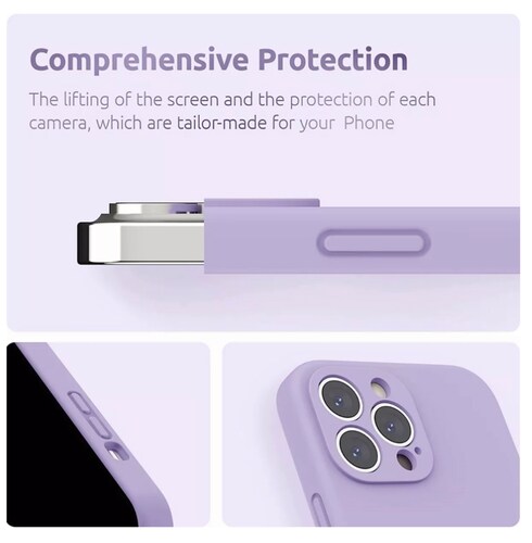 Funda Para Samsung De Silicona Líquida A51 4G purpura