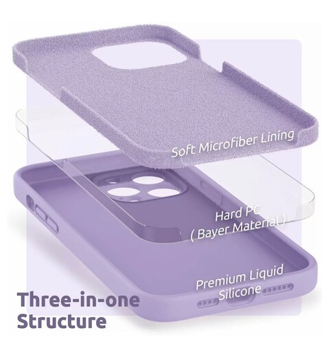 Funda Para Samsung De Silicona Líquida A51 4G purpura