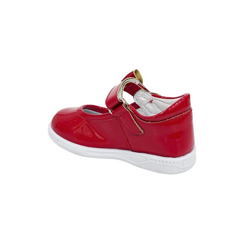 Zapatos Rojos De Niña Delin Kids Charol De Piel 15 Al 17.5