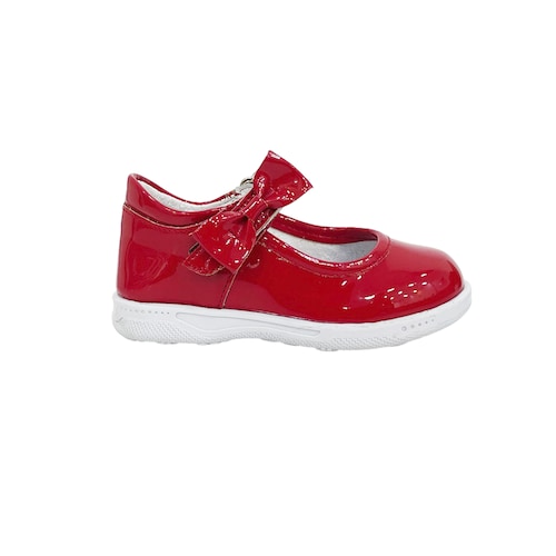 Zapatos Rojos De Niña Delin Kids Charol De Piel 15 Al 17.5