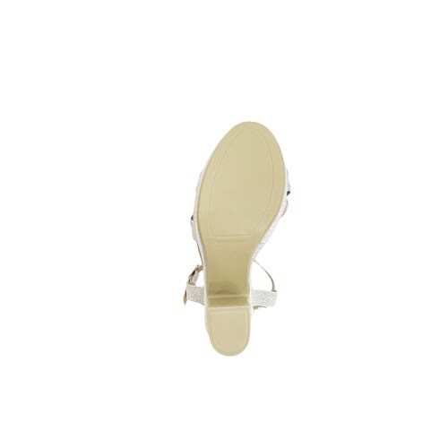 Zapatillas De Plataforma Zapatos Mujer Oro Glitter Sheila