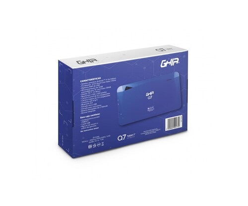 Tablet Ghia A7 7", 16GB, Android 11 Go Edition, Azul