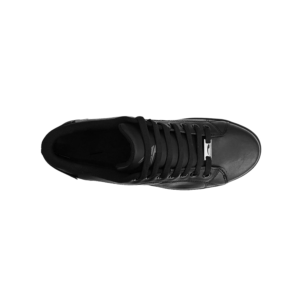 Tenis negros de cheap piel