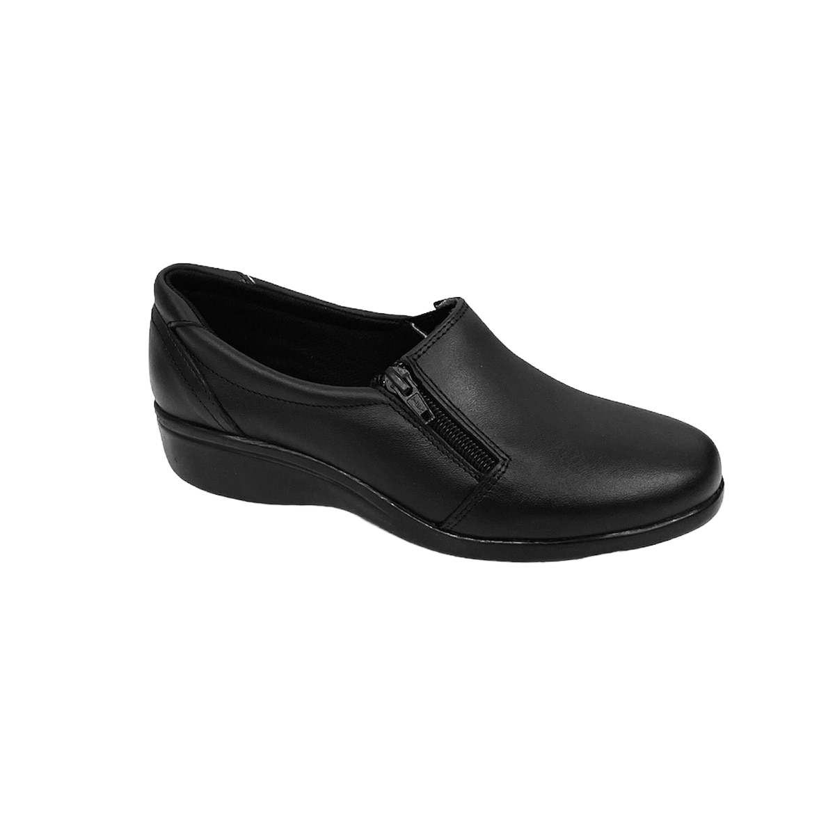 Zapatos Mocasines De Piel Mujer Negros Florenza De Piel