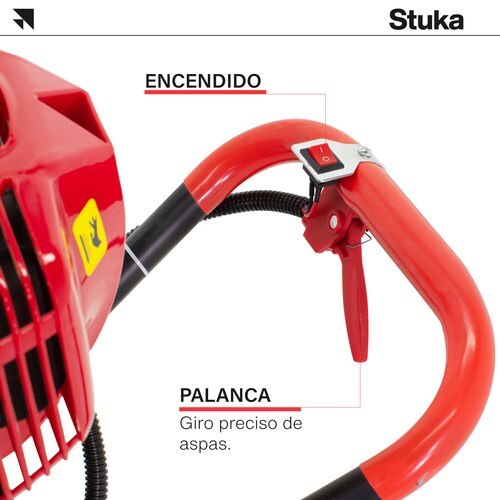 Excavadora De Postes Stuka Motor de 2 Tiempos 52 cc, Taladro 1500 W, Ahoyadora Manual a Gasolina