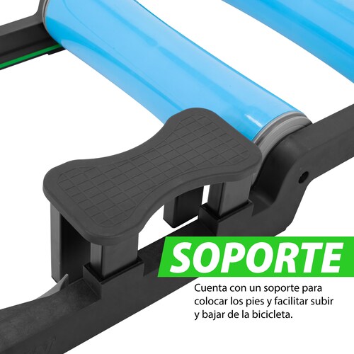 Rodillo para Bicicleta Estática Altera, Soporte de Equilibrio Plegable con 3 Cilindros para Bicicleta
