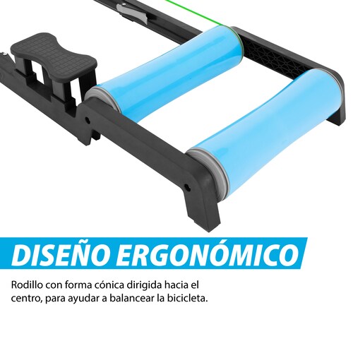 Rodillo para Bicicleta Estática Altera, Soporte de Equilibrio Plegable con 3 Cilindros para Bicicleta
