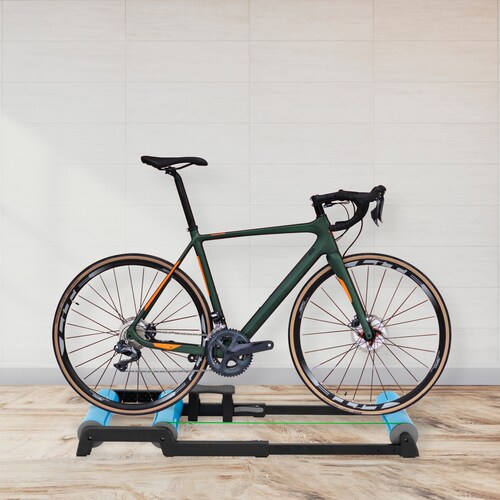Rodillo para Bicicleta Estática Altera, Soporte de Equilibrio Plegable con 3 Cilindros para Bicicleta