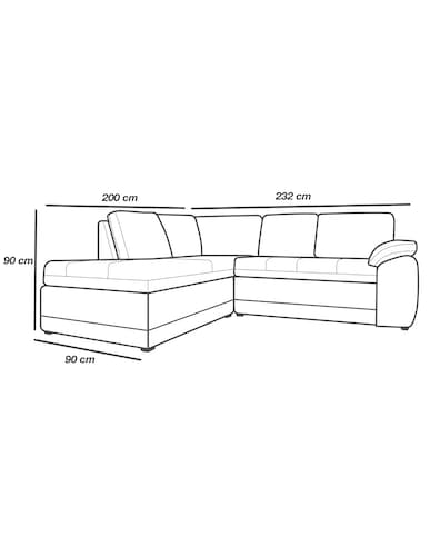 Sala de Piel Genuina Esquinera Izquierda Sofa y Cheise Sevilla Color chocolate - ConfortoPiel