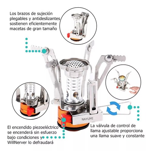 Utensilios De Cocina Vajillas Olla Mini Estufa Gas P/camping