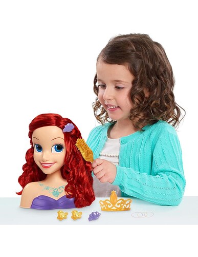 Princesa Ariel Cabeza Para Peinar 10 Accesorios Disney.