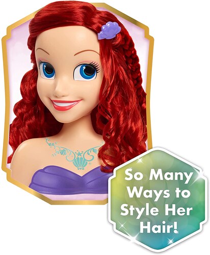 Princesa Ariel Cabeza Para Peinar 10 Accesorios Disney.