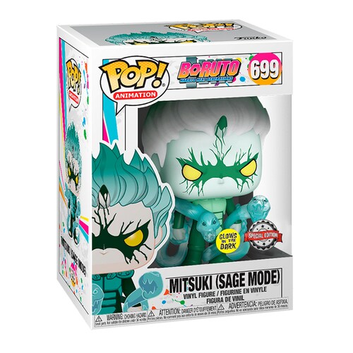 Funko Pop Mitsuki Modo Sabio #699 Glow Boruto Naruto Anime Figura Original