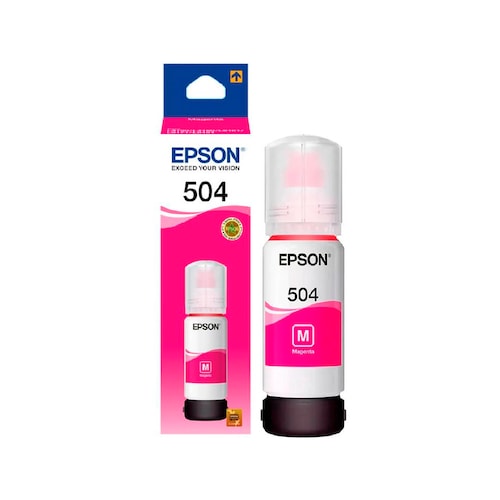 Kit De 4 Tintas Epson T504 Negro, Cyan, Magenta, Yellow