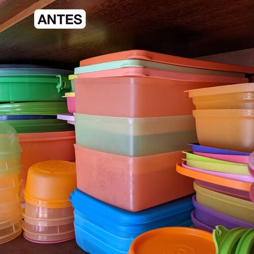 Contenedores Toppers Recipientes Expandible Retractil Kit 4