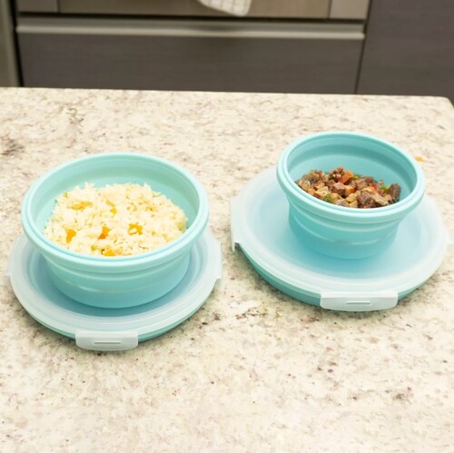 Contenedores Toppers Recipientes Expandible Retractil Kit 4