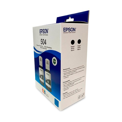 Kit De 2 Tintas Epson T504 Negro