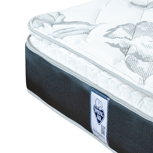 Colchón Matrimonial Spring Air Smith + Almohadas + Sabanas + Protector