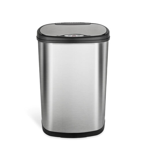 Bote de Basura con Sensor Automático, Grande 50 L. Acero Inoxidable. Cocina u Oficina Sin Contacto
