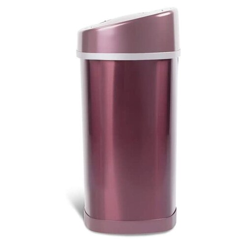Bote de Basura con Sensor Automático. Mediano 15L Vino. Acero Inoxidable. Cocina u Oficina Sin Contacto