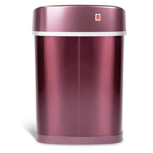 Bote de Basura con Sensor Automático. Mediano 15L Vino. Acero Inoxidable. Cocina u Oficina Sin Contacto