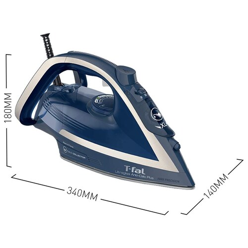 Plancha Vapor T-Fal FV6843 Suela Durilium Anti-Cal Ultragliss Airglide 1800W