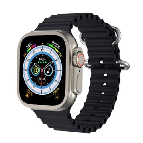 Smartwatch T900 Ultra Naranja Bluetooth Reloj Inteligente Recargable Carga Inalambrica