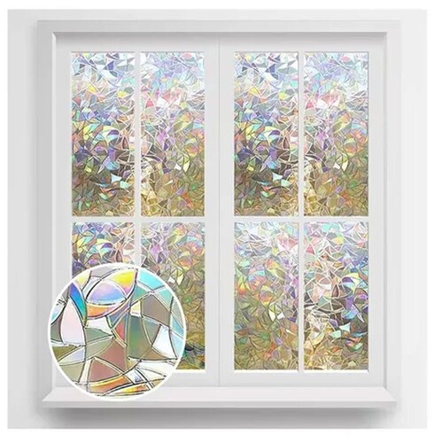 Vinilo Decorativo  Película De Privacidad Para Ventanas Arcoiris