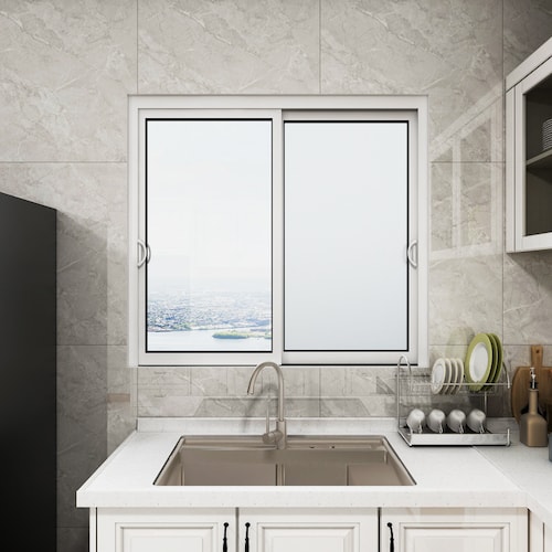 Vinilo Decorativo  Película De Privacidad Para Ventanas Blanco Matte 3mx45cm