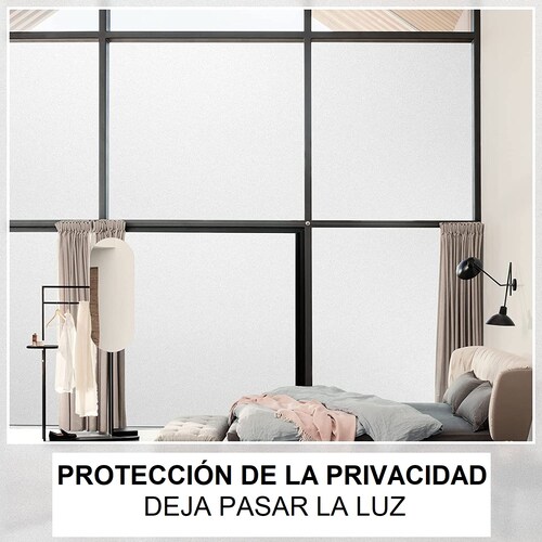 Vinilo Decorativo  Película De Privacidad Para Ventanas Blanco Matte 3mx45cm