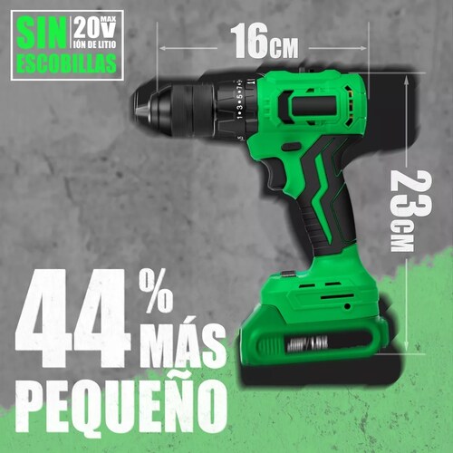 Taladro Rotomartillo Sin Carbones Inalámbrico 20v 2baterías