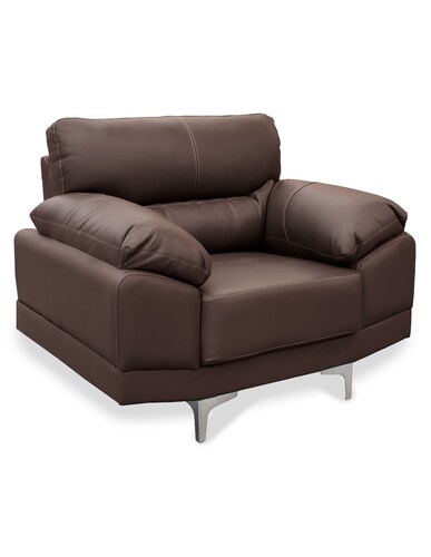 Sillón Individual de piel Genuina Lisboa Color Chocolate - ConfortoPiel.