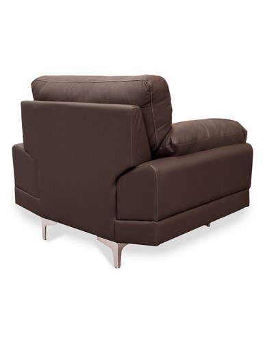 Sillón Individual de piel Genuina Lisboa Color Chocolate - ConfortoPiel.