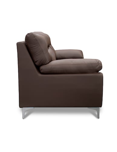 Sillón Individual de piel Genuina Isabela Color Chocolate - ConfortoPiel