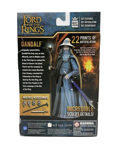 GANDALF Señor de los Anillos Figura de acción BST AXN The Lord of the Rings