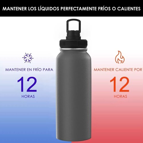 Termo Deportivo Portatil Frio/calor Acero Inoxidable 1 Litro