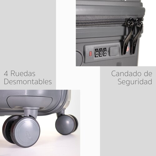 Maleta Carry On  Ruedas 360  Equipaje Mano Rigida