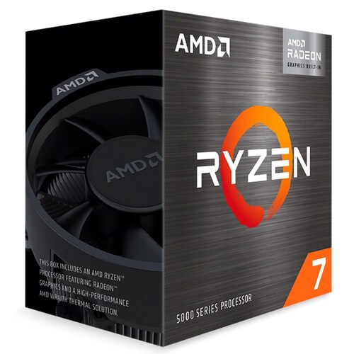 Procesador AMD RYZEN 7 5700G AM4, Con Ventilador, 