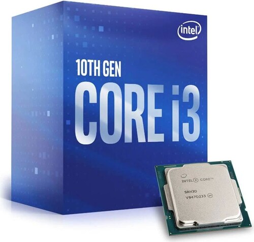 Procesador Intel Core i3-10100F 3.6 GHz, 4 núcleos, LGA 1200